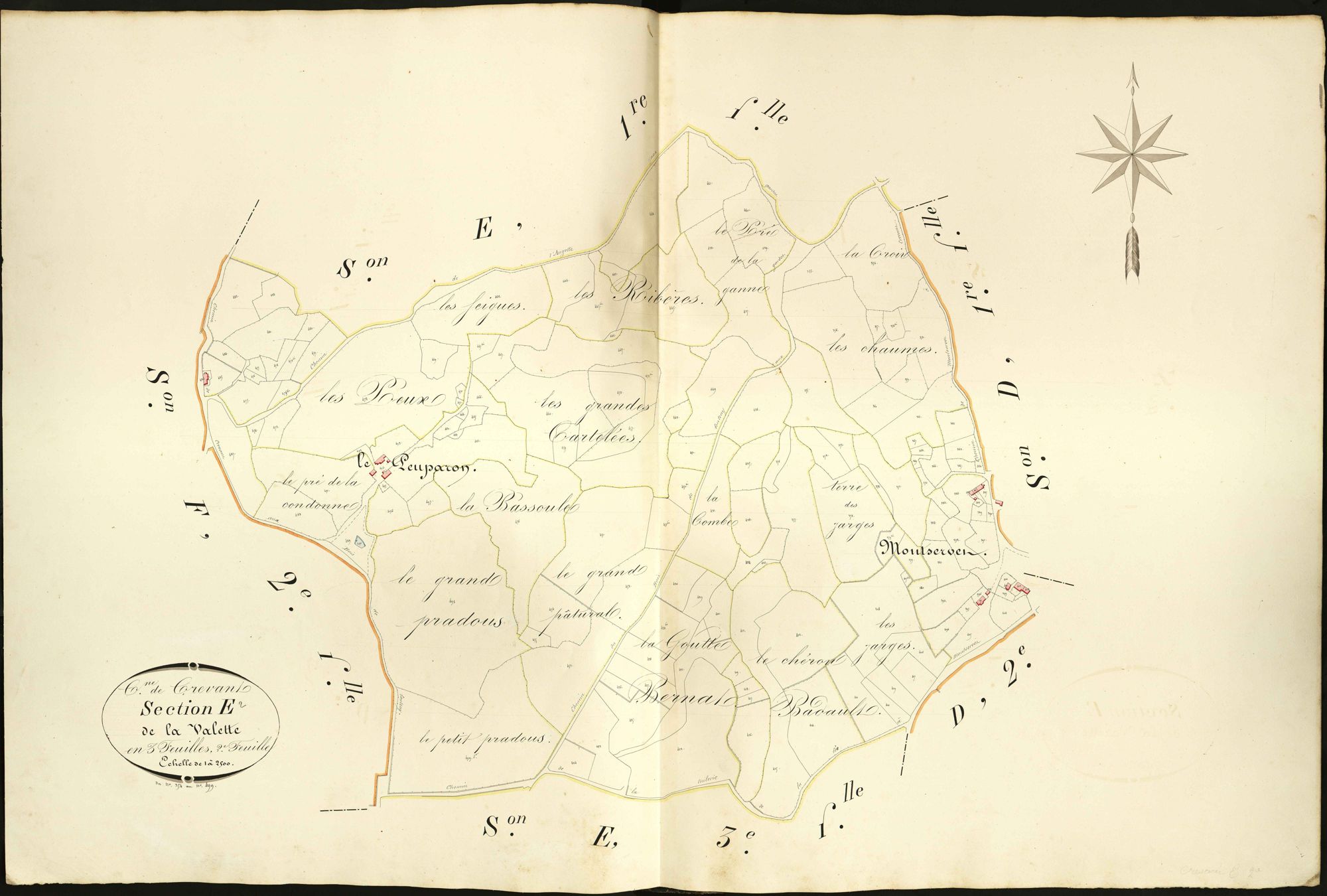 Crevant - Section E2, dite de La Valette.