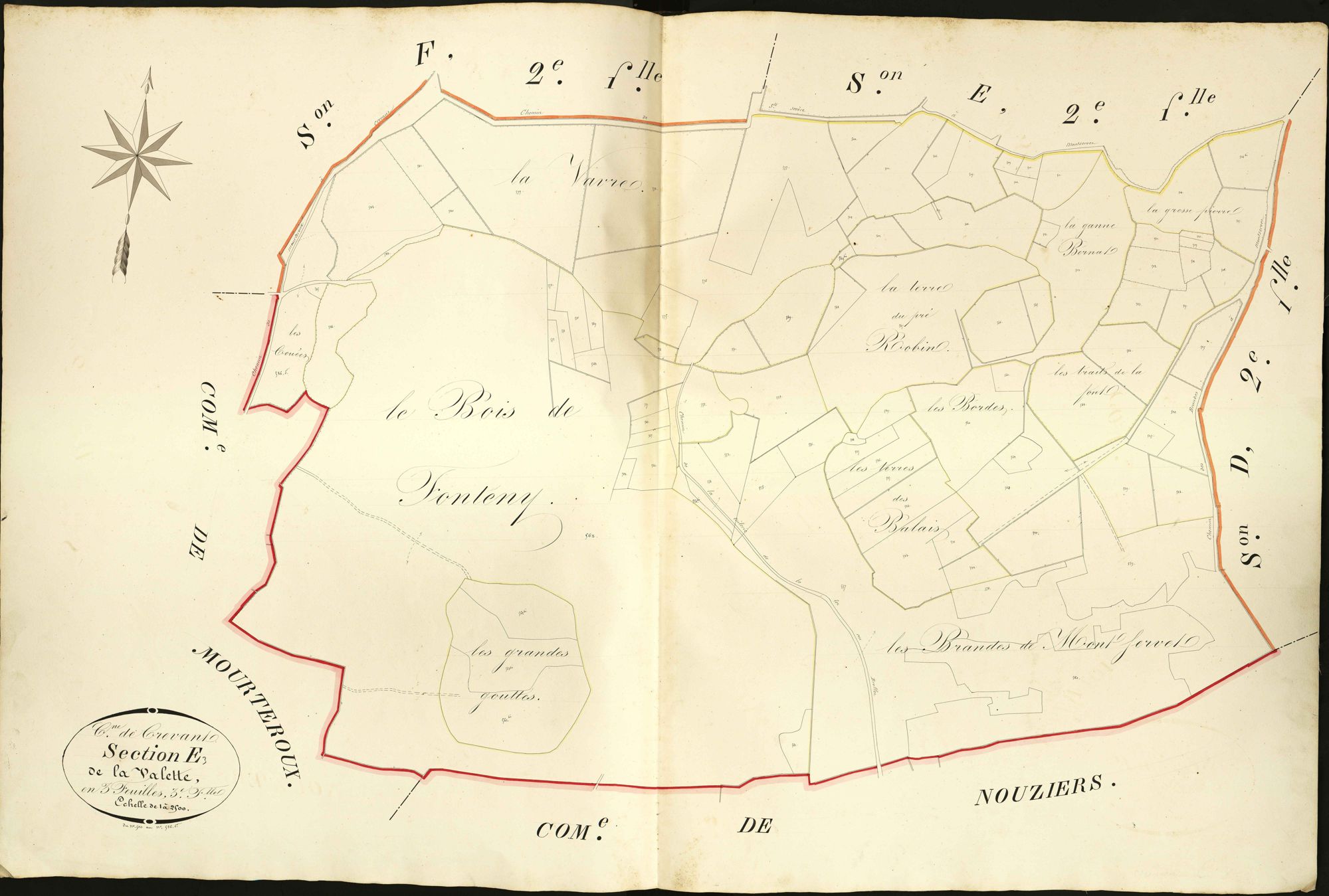 Crevant - Section E3, dite de La Valette.
