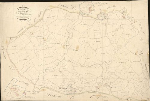 Crevant - Section E1, dite de La Valette.