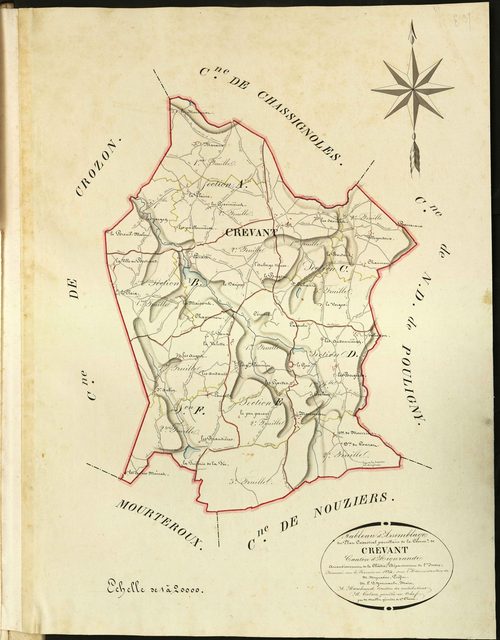 Crevant - Tableau d'assemblage.