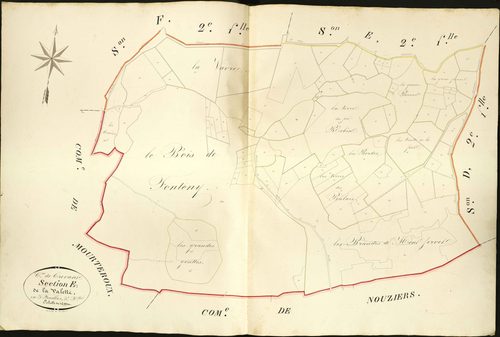 Crevant - Section E3, dite de La Valette.