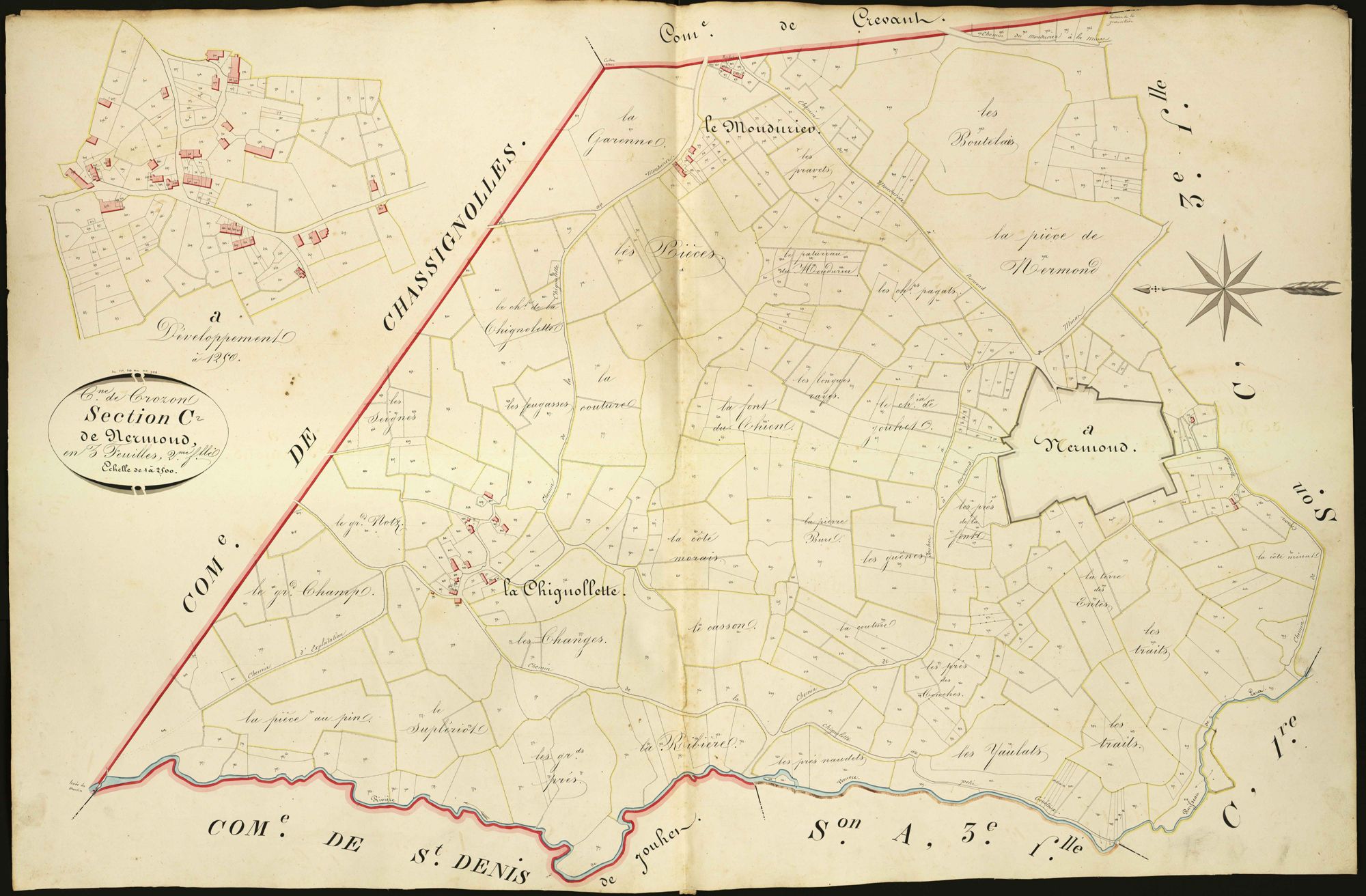 Crozon-sur-Vauvre - Section C2, dite de Nermond.