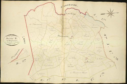 Crozon-sur-Vauvre - Section B1, dite de Montmarcon.