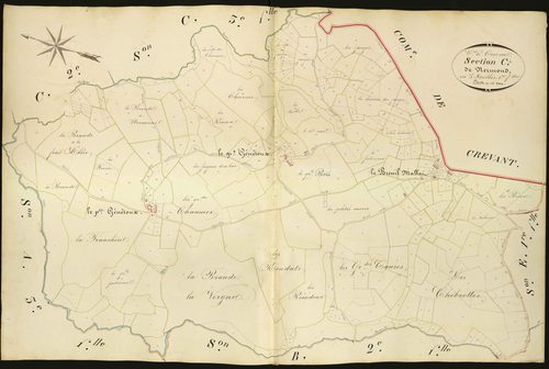 Crozon-sur-Vauvre - Section C1, dite de Nermond.