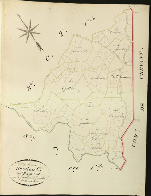 Crozon-sur-Vauvre - Section C3, dite de Nermond.