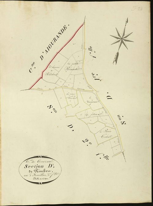Crozon-sur-Vauvre - Section D3, dite de Rimbert.