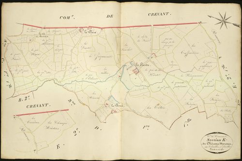 Crozon-sur-Vauvre - Section E1, dite de Chézeau Moreau.