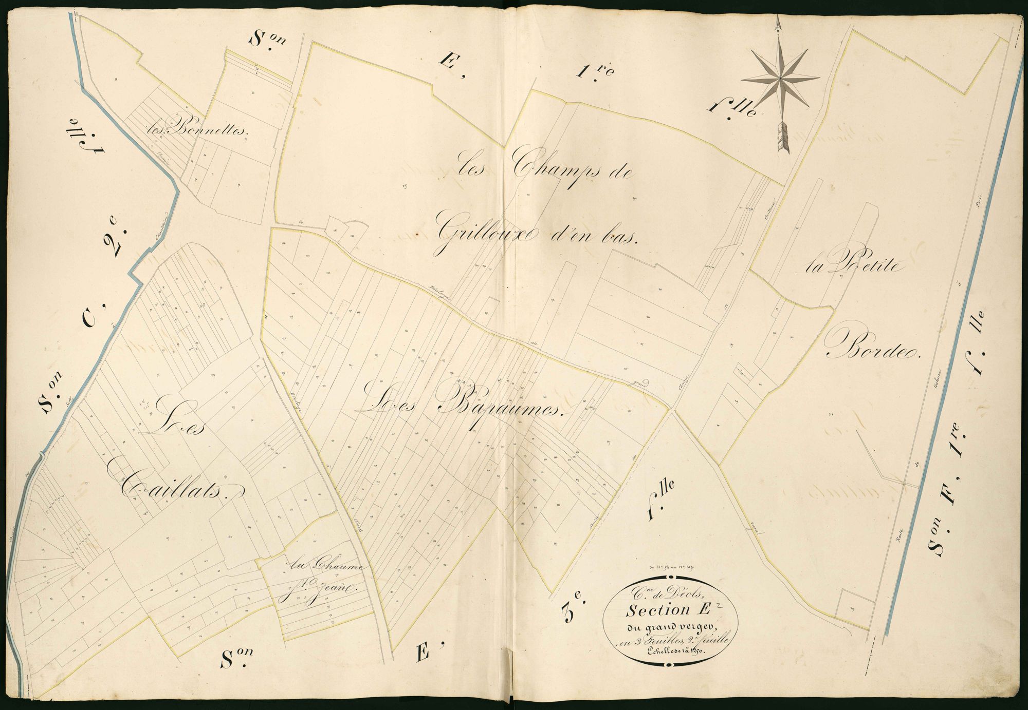 Déols - Section E2, dite du Grand Verger.
