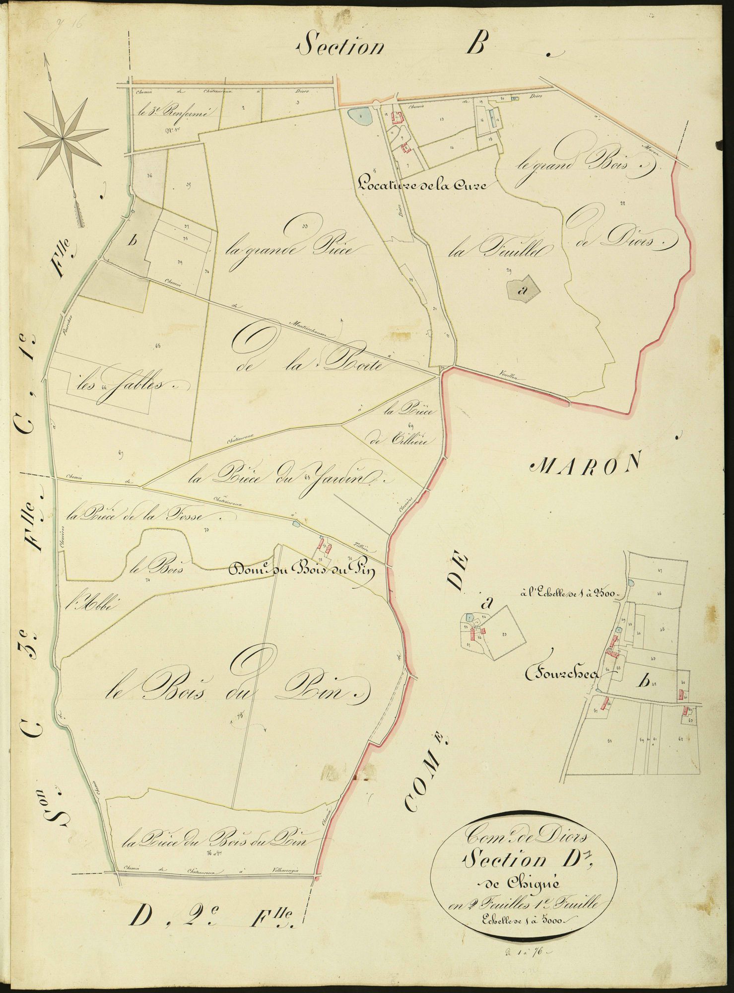 Diors - Section D1, dite de Chigné.