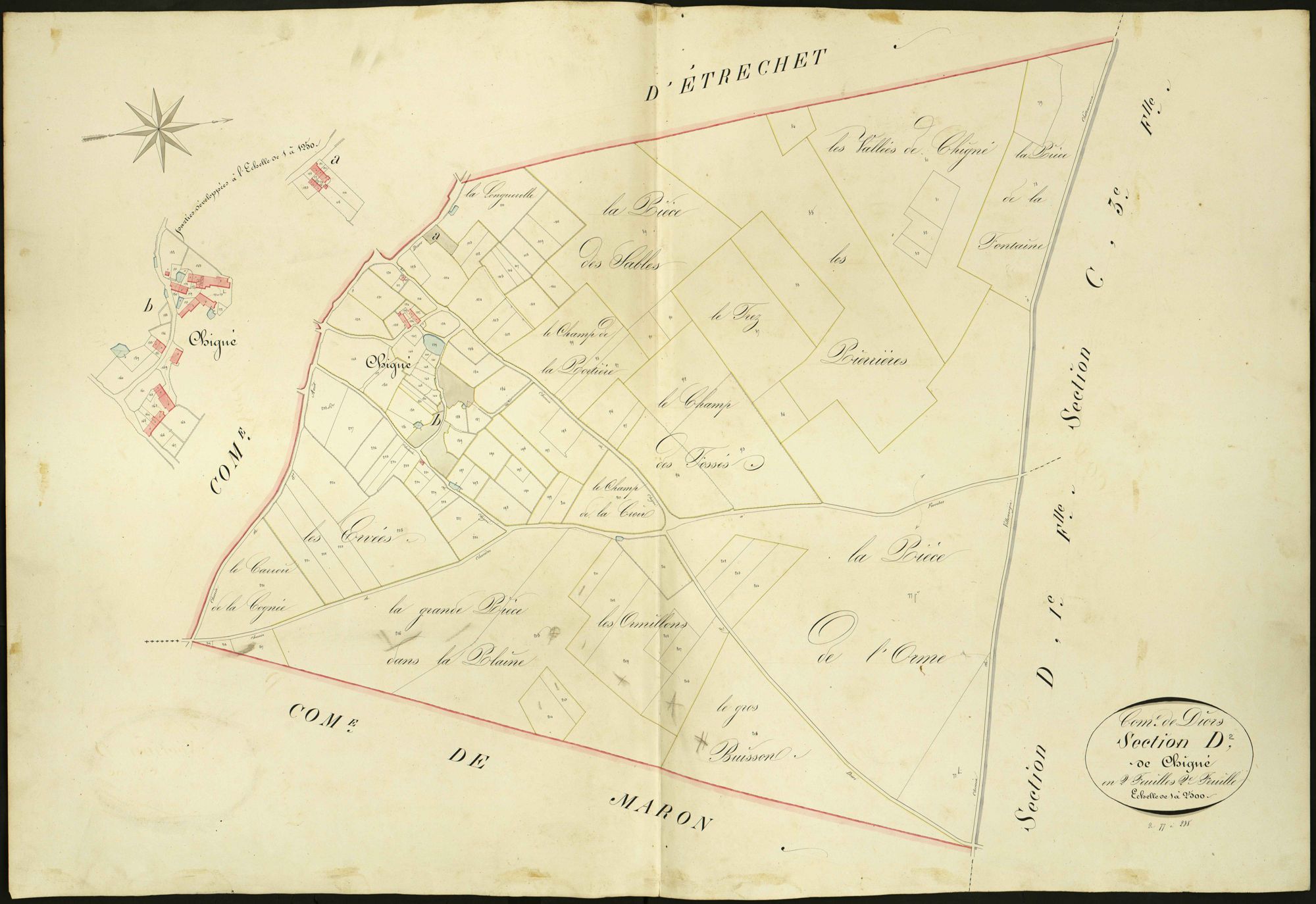 Diors - Section D2, dite de Chigné.