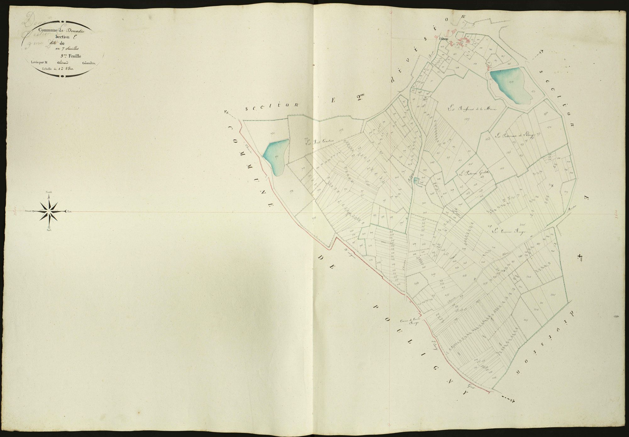 Douadic - Section E3, dite de Dadé sur le tableau d'assemblage.