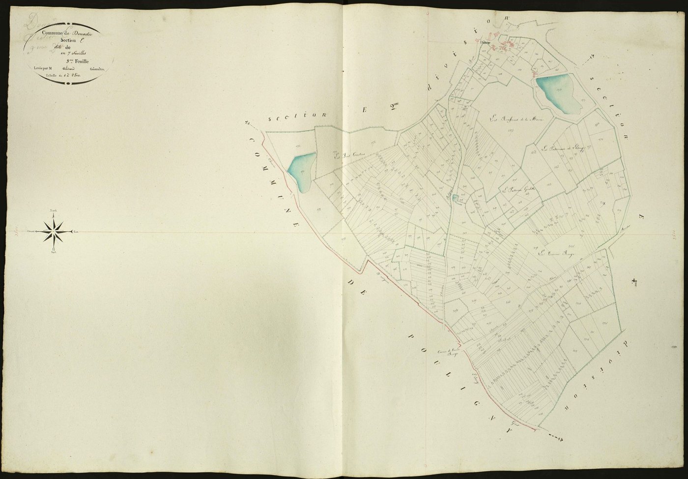 Douadic - Section E3, dite de Dadé sur le tableau d'assemblage.