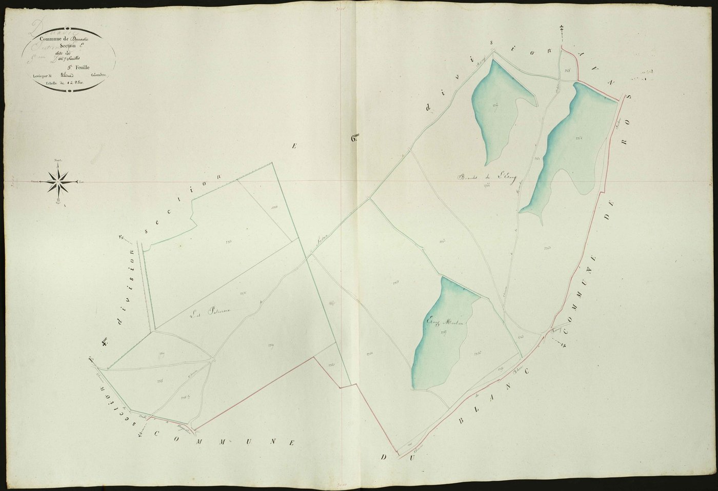 Douadic - Section E5, dite de Dadé sur le tableau d'assemblage.
