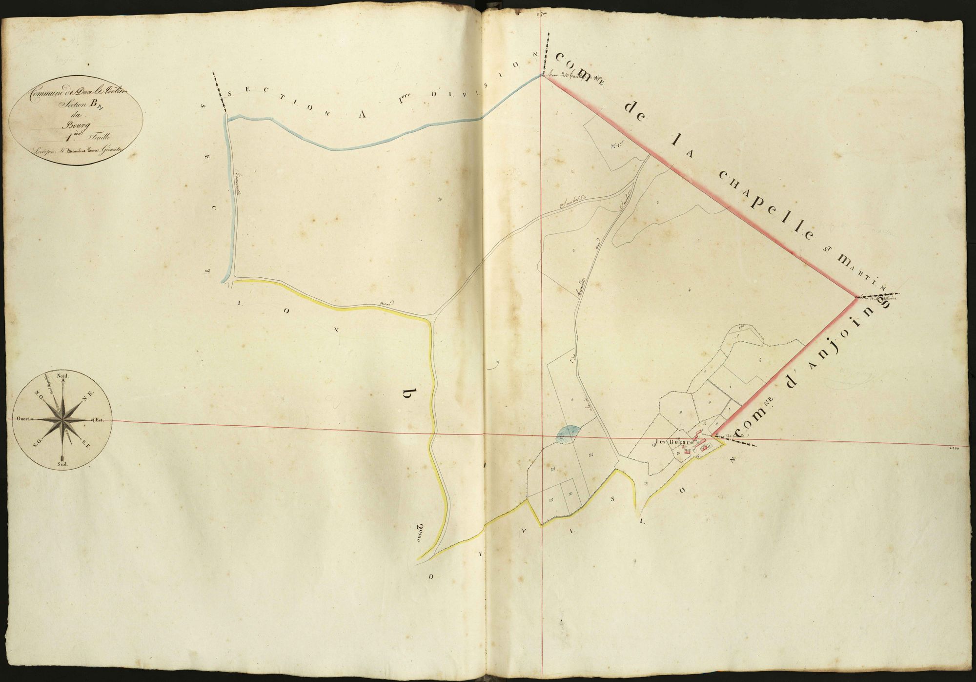 Dun-le-Poëlier - Section B1, dite du Bourg.