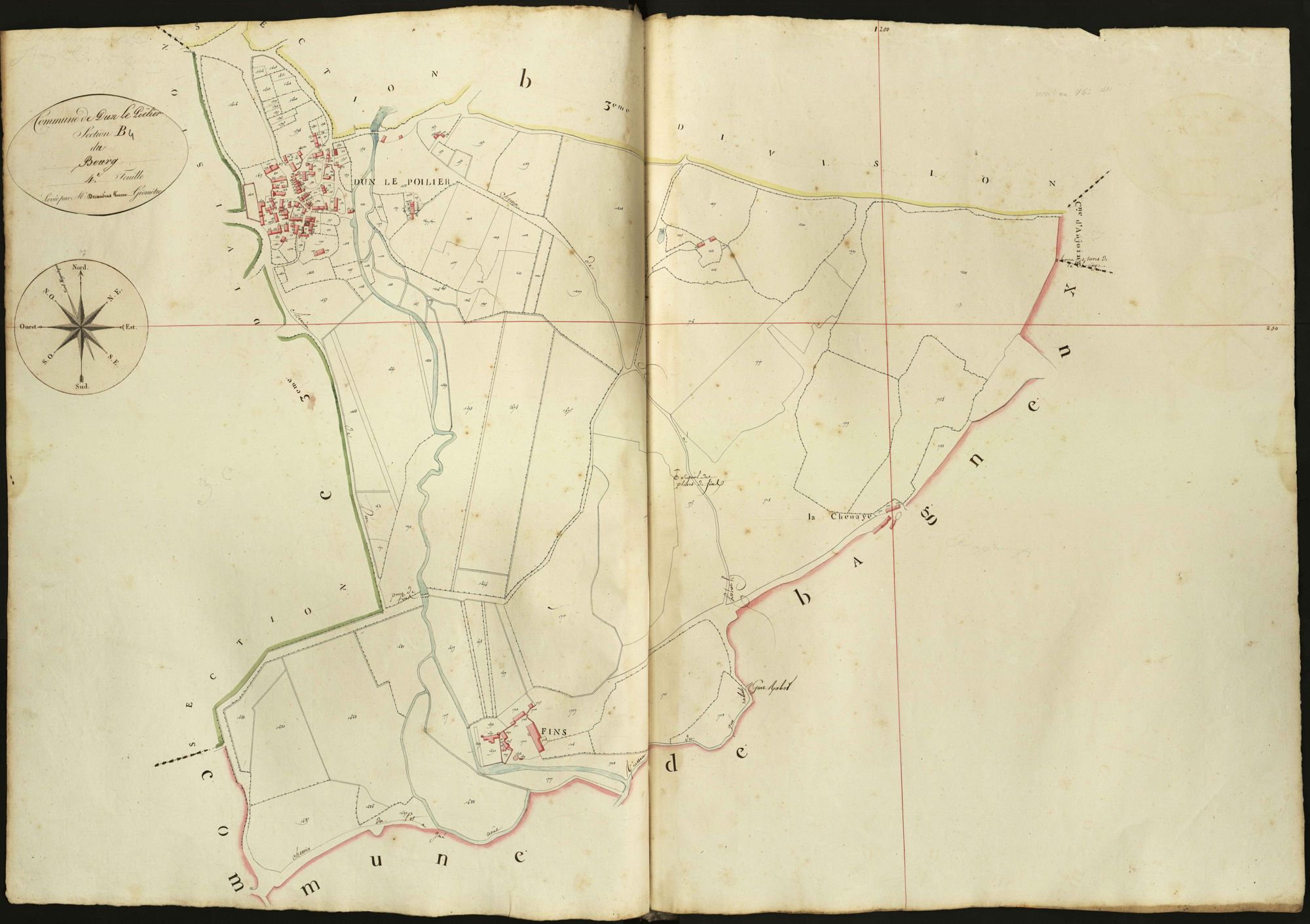 Dun-le-Poëlier - Section B4, dite du Bourg.