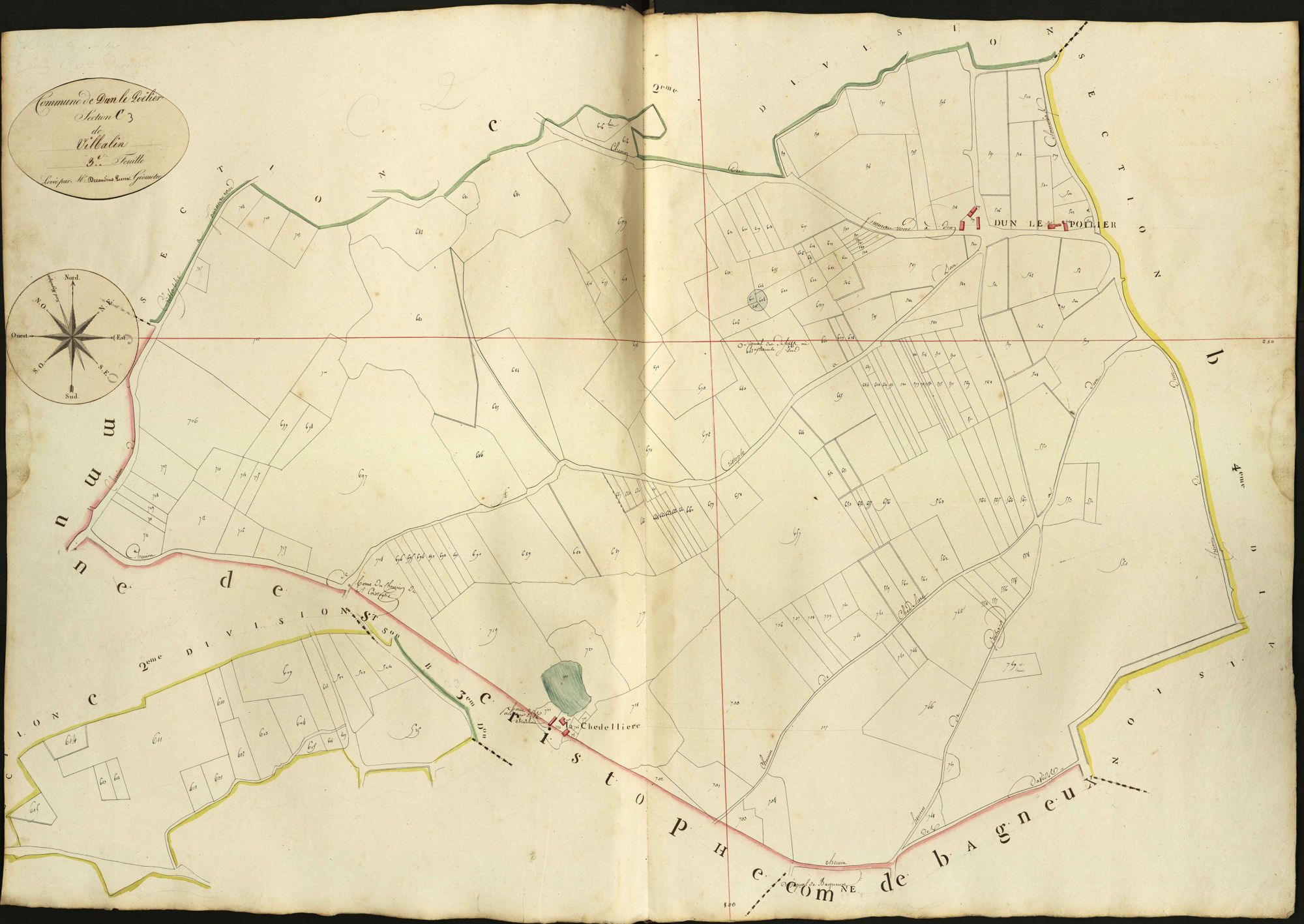 Dun-le-Poëlier - Section C3, dite de Vilbalin.