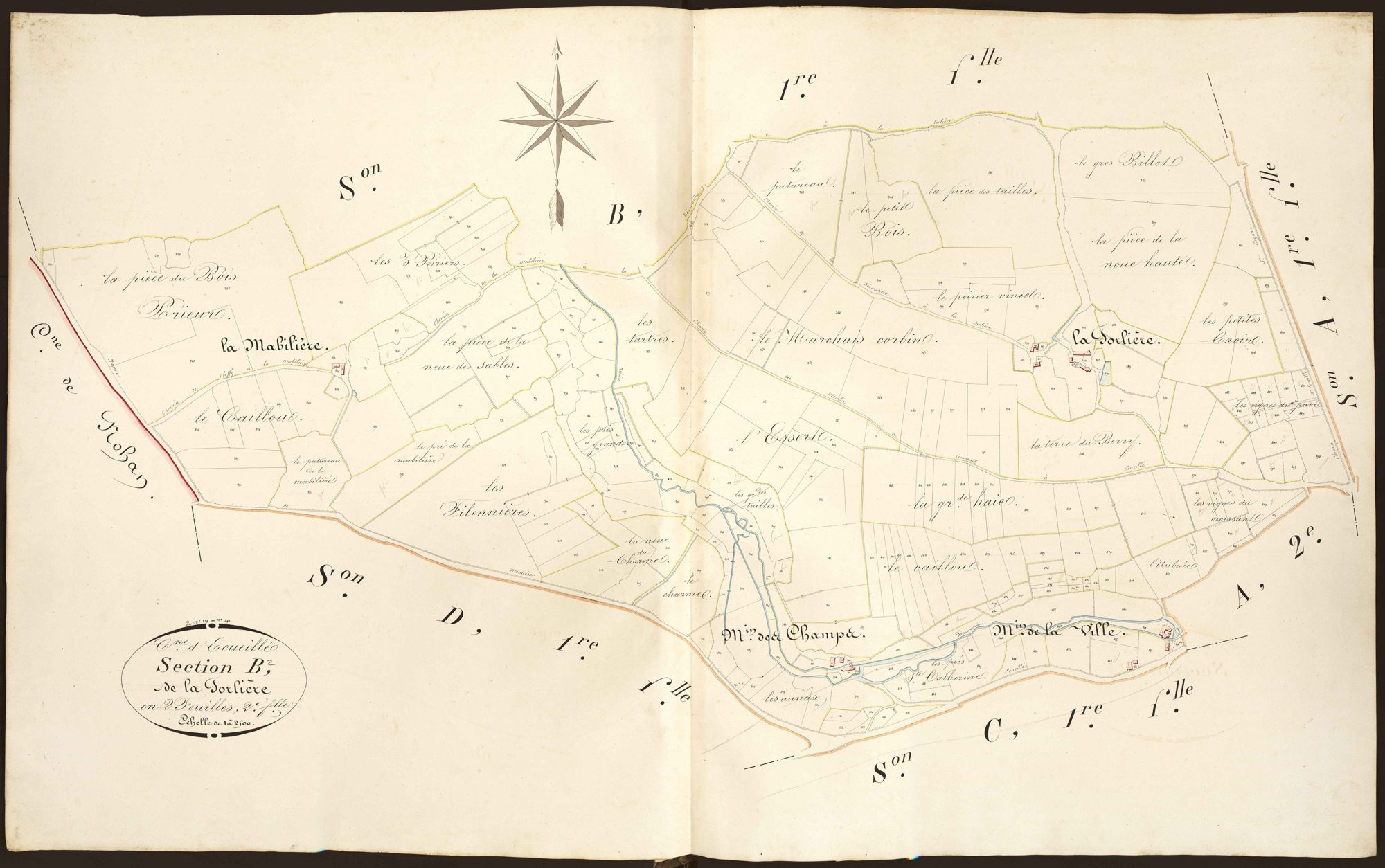 Ecueillé - Section B2, dite de la Forlière.