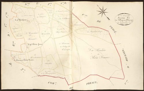 Ecueillé - Section C2, dite du Village des Champs.