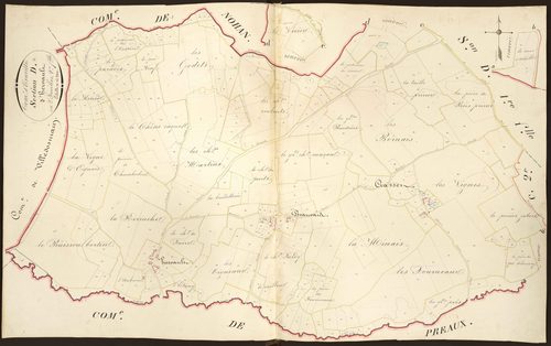 Ecueillé - Section D2, dite d' Hervault.