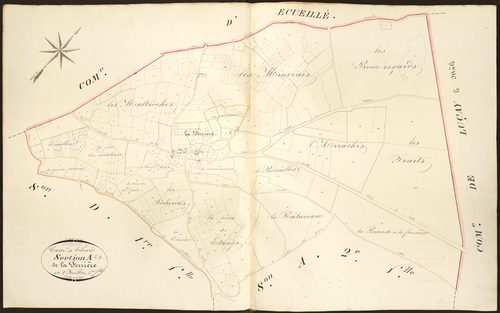 Ecueillé - Section E1, dite de la Ferrière (ancienne section A1 de Cloué).