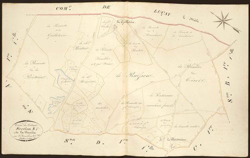 Ecueillé - Section E2, dite de la Ferrière (ancienne section A2 de Cloué).