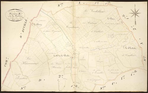 Ecueillé - Section H1, dite de la Morlière (ancienne section D1 de Cloué).
