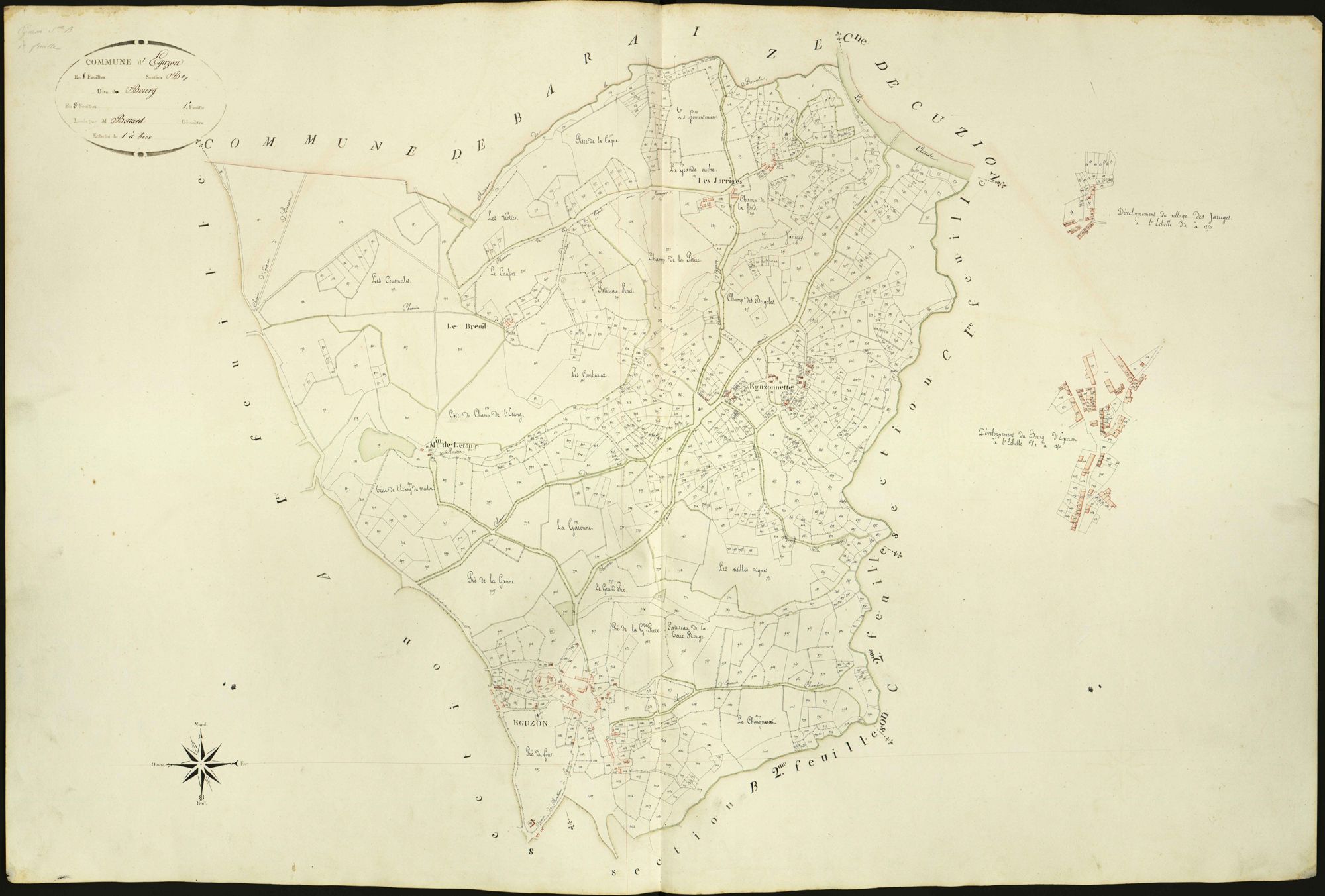 Eguzon-Chantôme - Section B1, dite du Bourg (ancienne commune d'Eguzon).