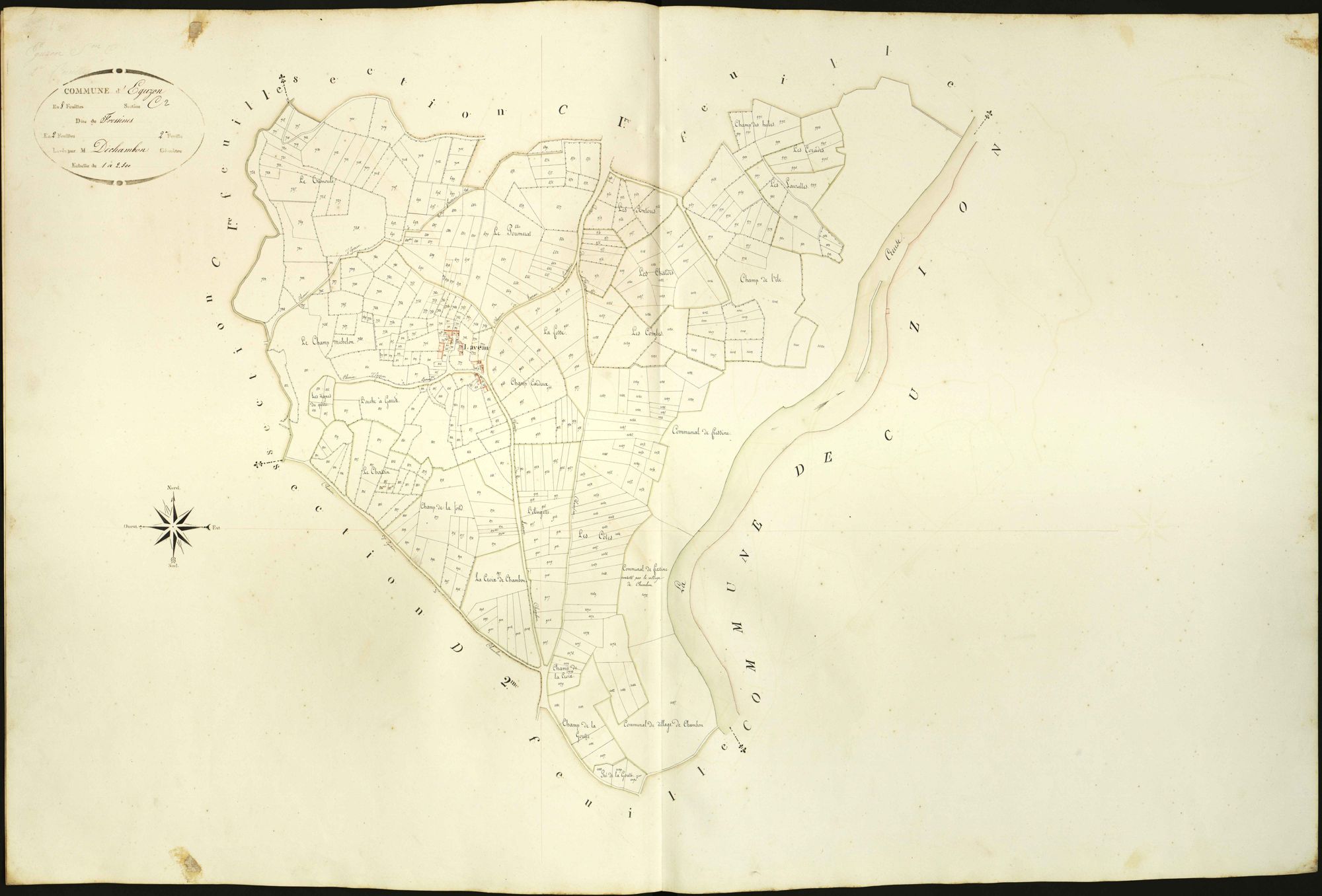 Eguzon-Chantôme - Section C2, dite de Fressines (ancienne commune d'Eguzon).