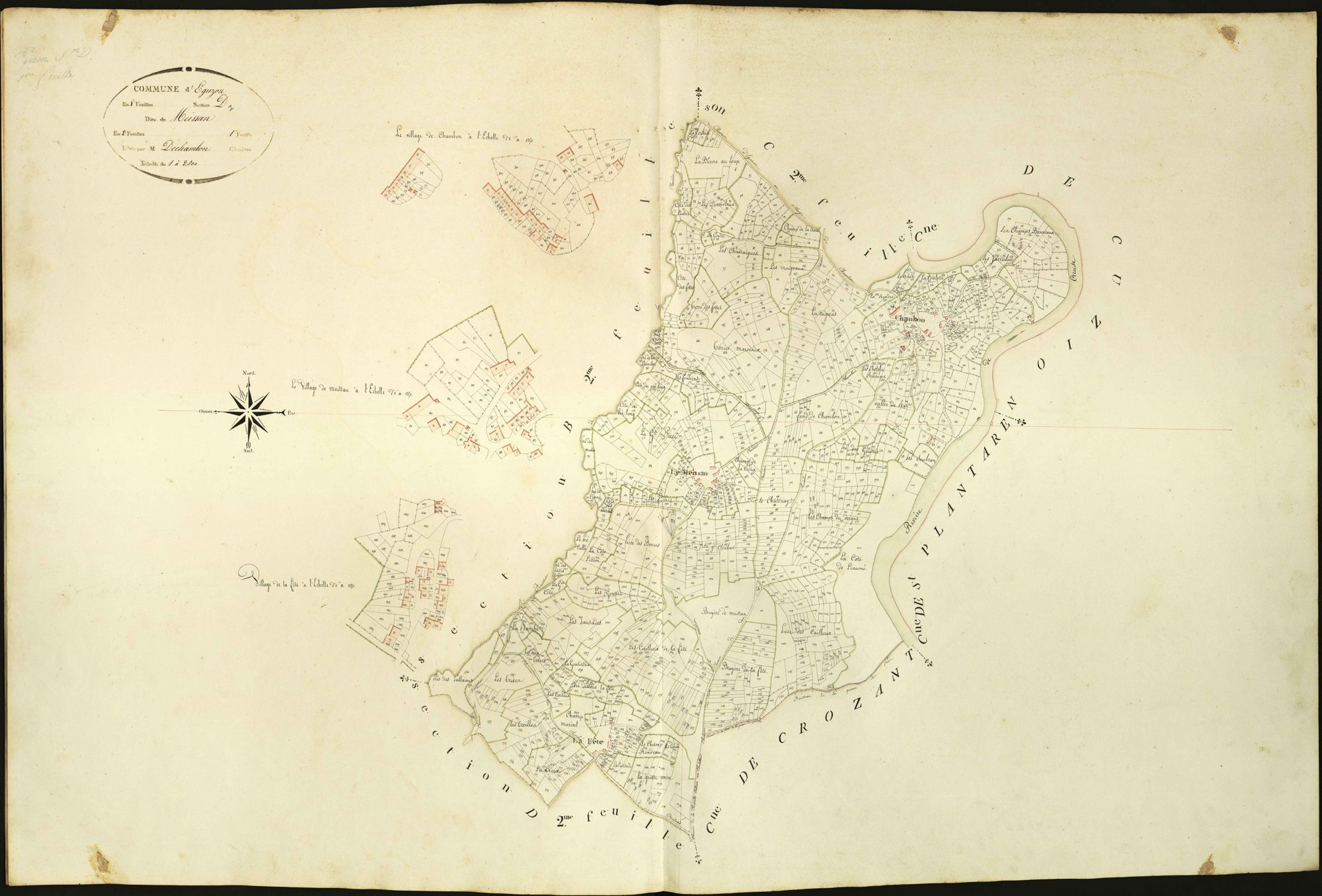 Eguzon-Chantôme - Section D1, dite de Meissan (ancienne commune d'Eguzon).