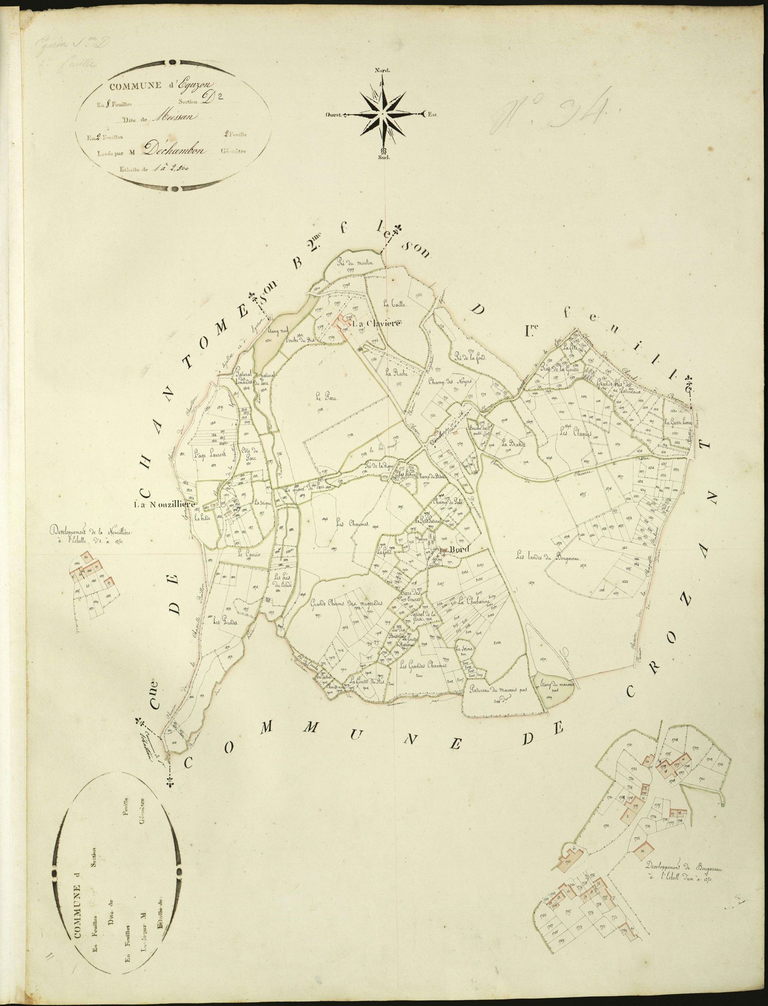 Eguzon-Chantôme - Section D2, dite de Meissan (ancienne commune d'Eguzon).