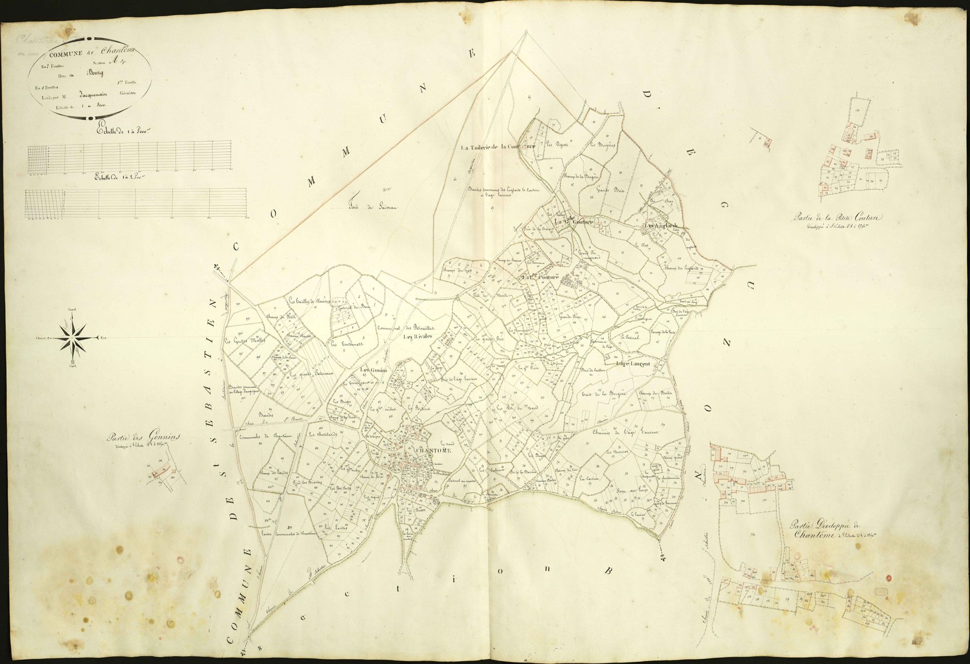 Eguzon-Chantôme - Section A, dite du Bourg (ancienne commune de Chantôme).