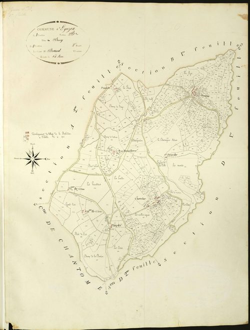 Eguzon-Chantôme - Section B2, dite du Bourg (ancienne commune d'Eguzon).