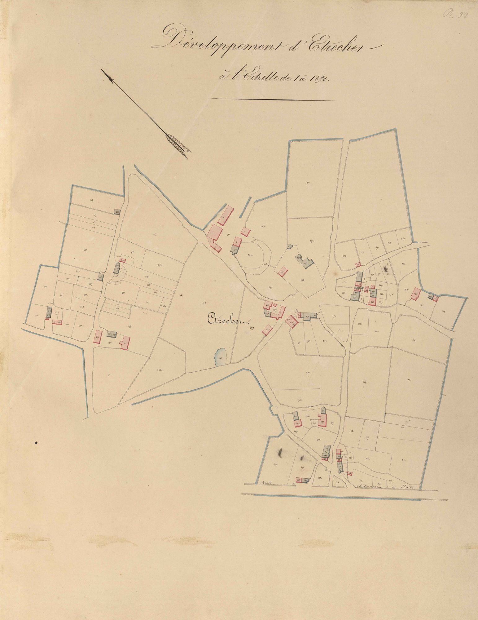Etrechet - Section B1, Développement d'Etréchet.
