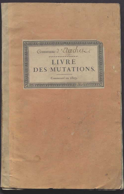 Etrechet - Livre des mutations de propriétés
