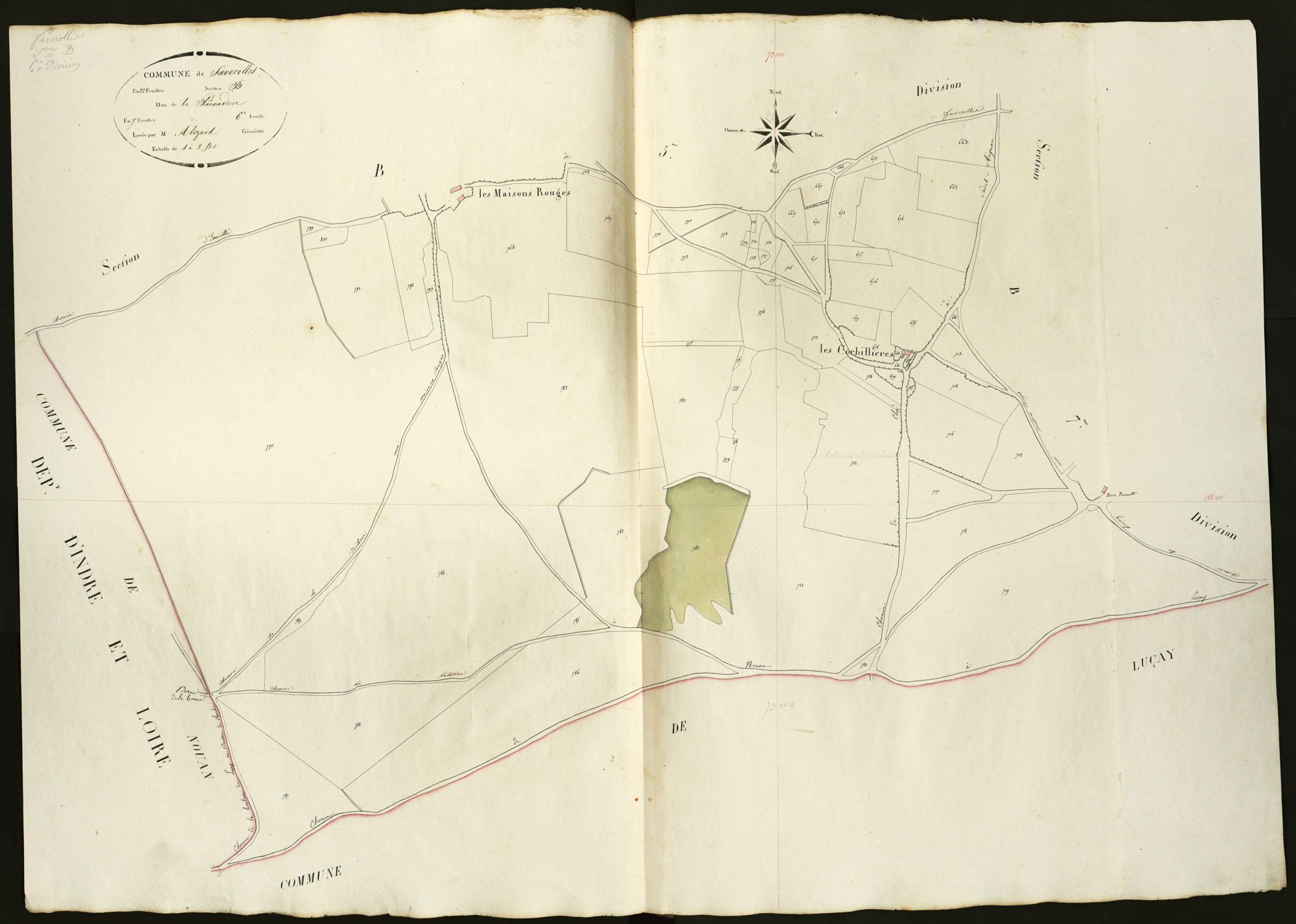 Faverolles - Section B6, dite de la Pacaudière.