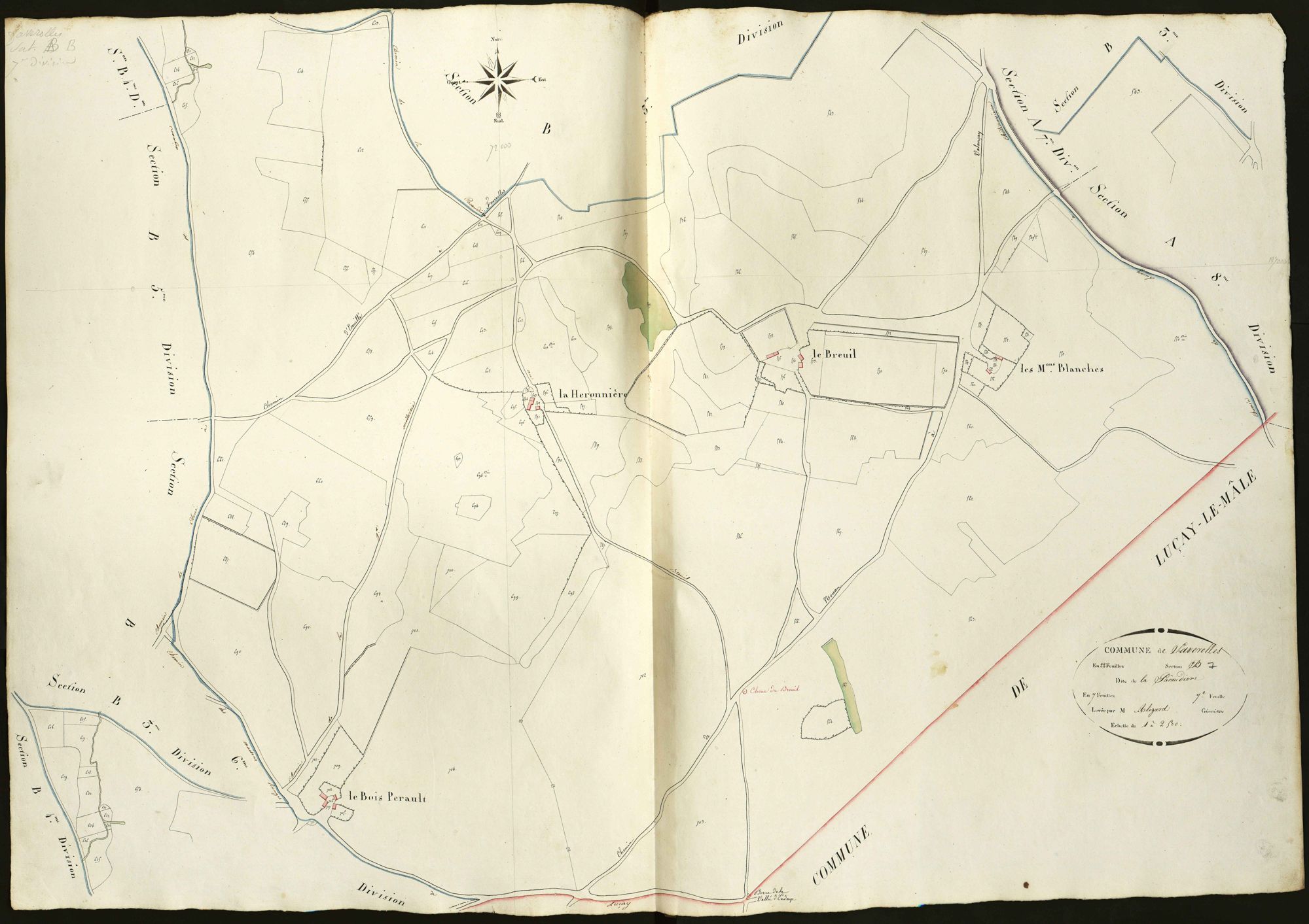 Faverolles - Section B7, dite de la Pacaudière.