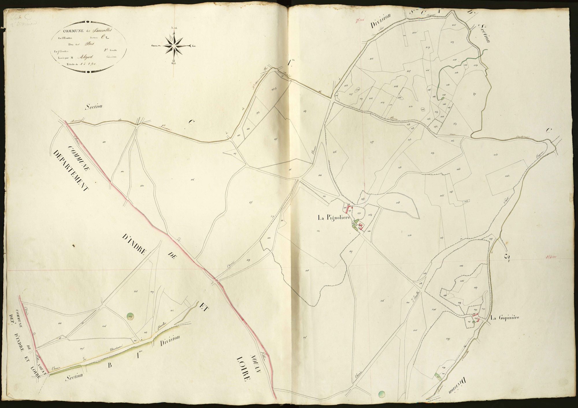 Faverolles - Section C2, dite des Bois.