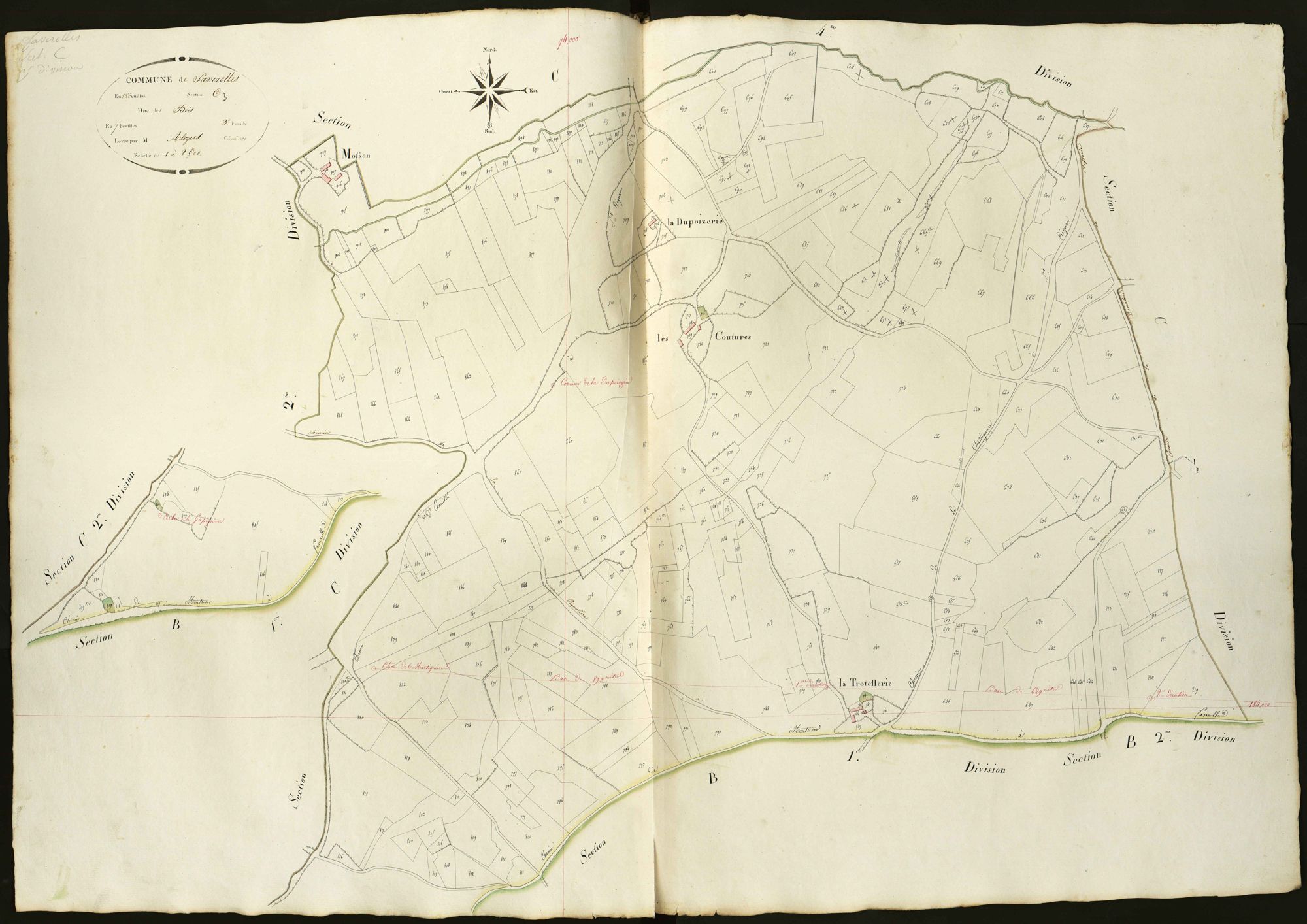 Faverolles - Section C3, dite des Bois.