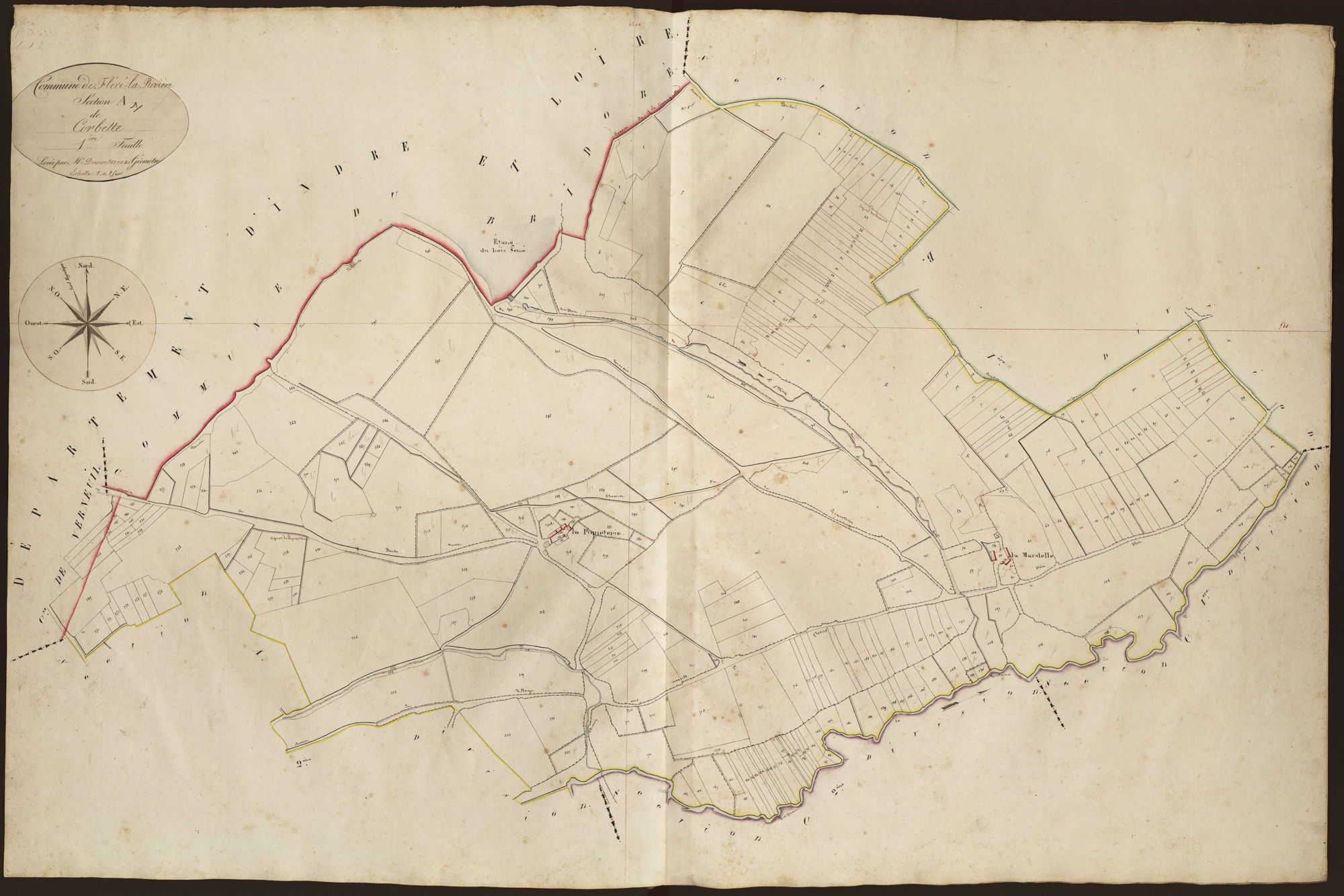 Fléré-la-Rivière - Section A1, dite de Corbette.