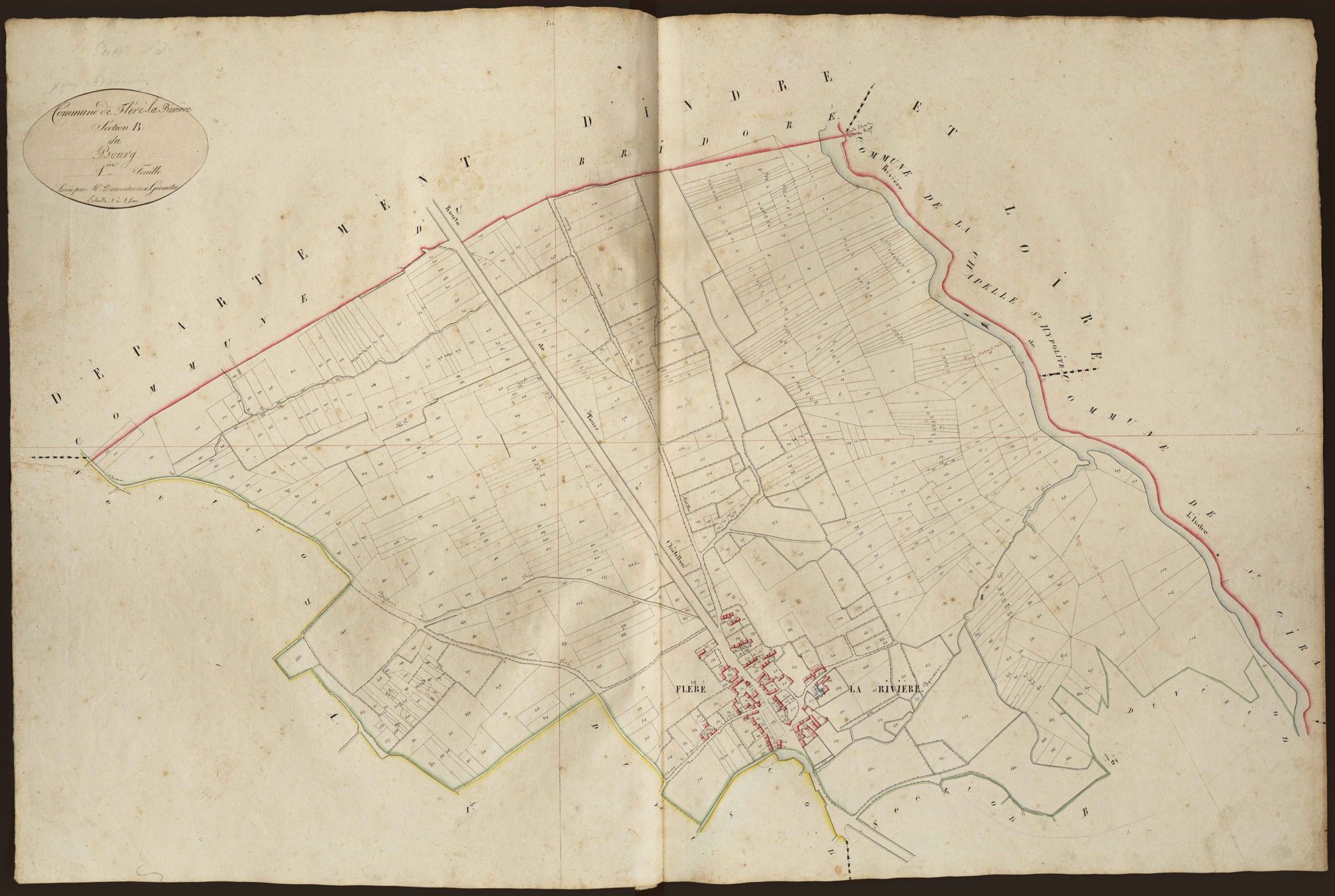 Fléré-la-Rivière - Section B1, dite du Bourg.