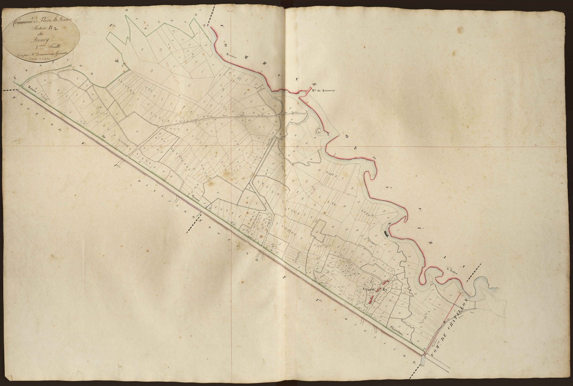 Fléré-la-Rivière - Section B2, dite du Bourg.