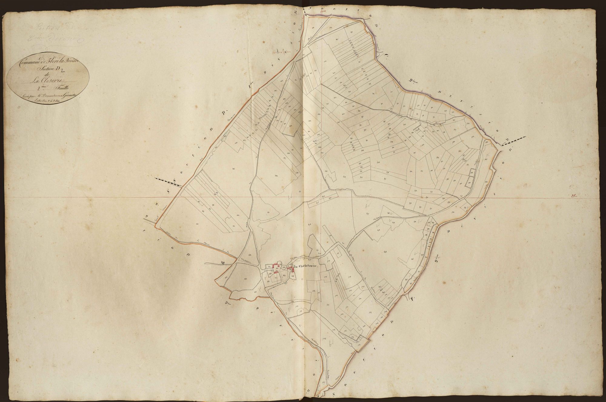 Fléré-la-Rivière - Section D2, dite de la Closerie.