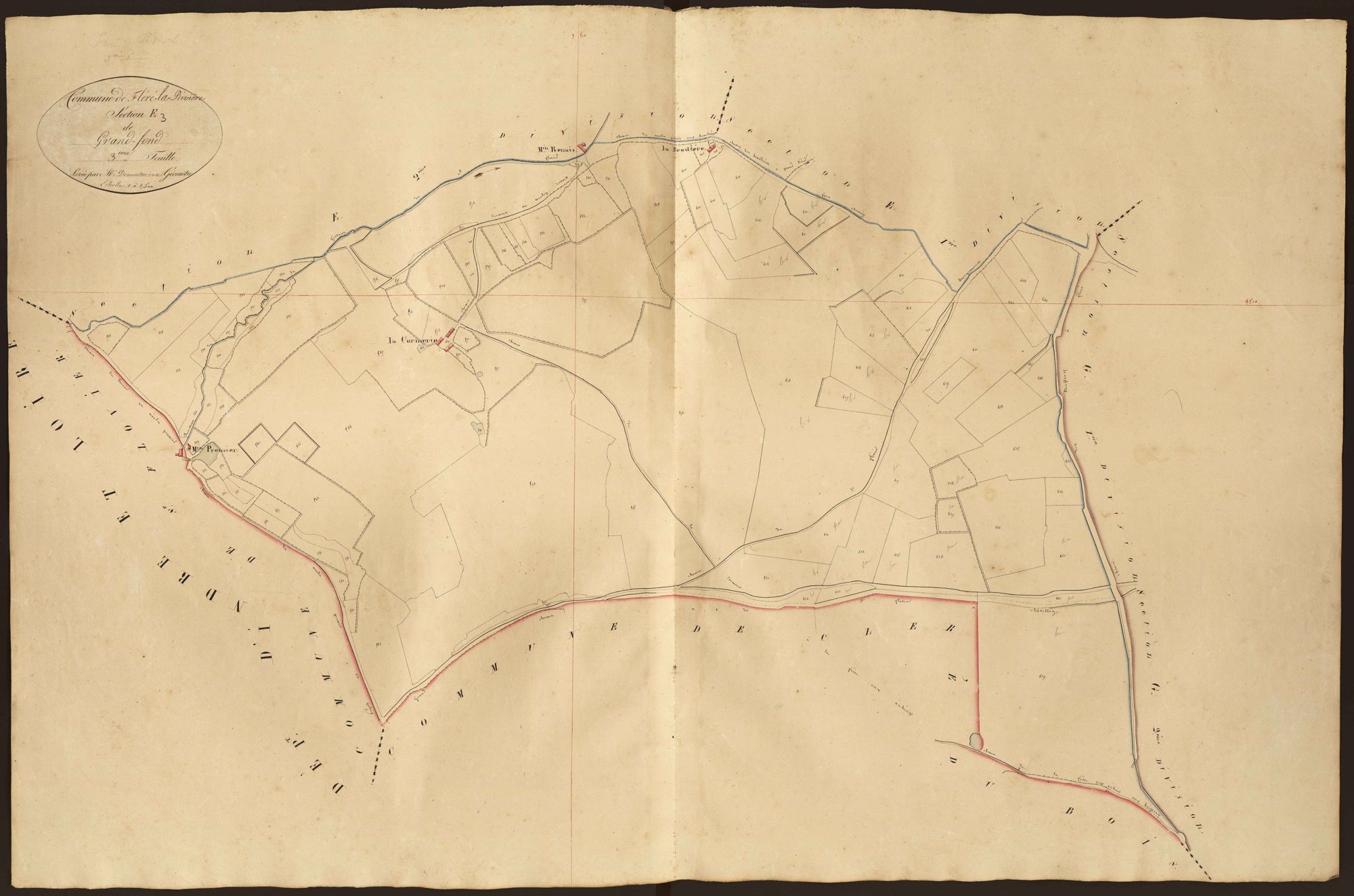 Fléré-la-Rivière - Section E3, dite de Grand Fond.