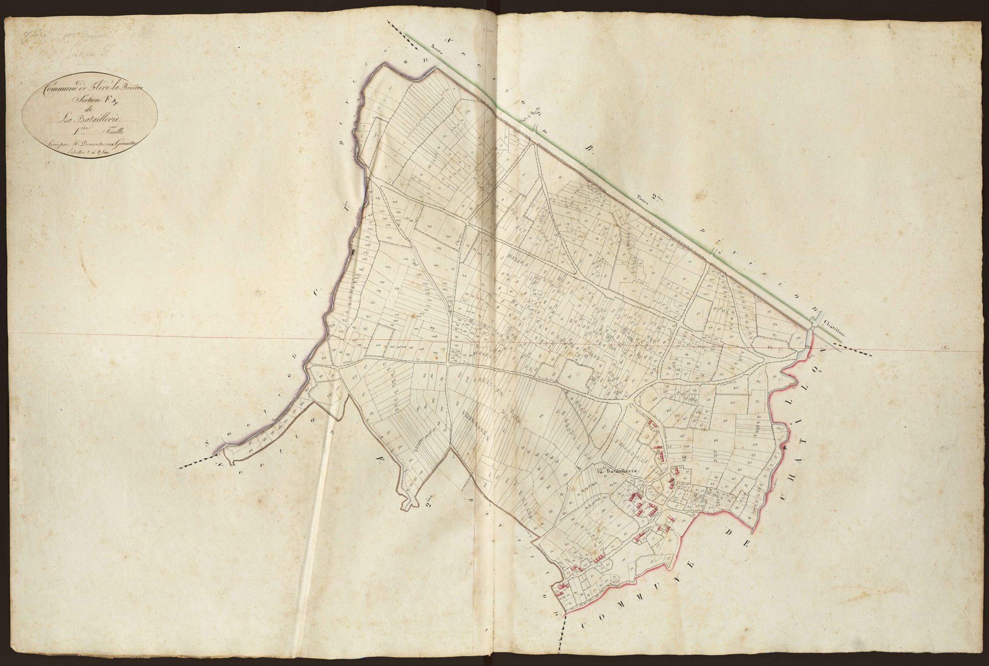 Fléré-la-Rivière - Section F1, dite de la Bataillerie.