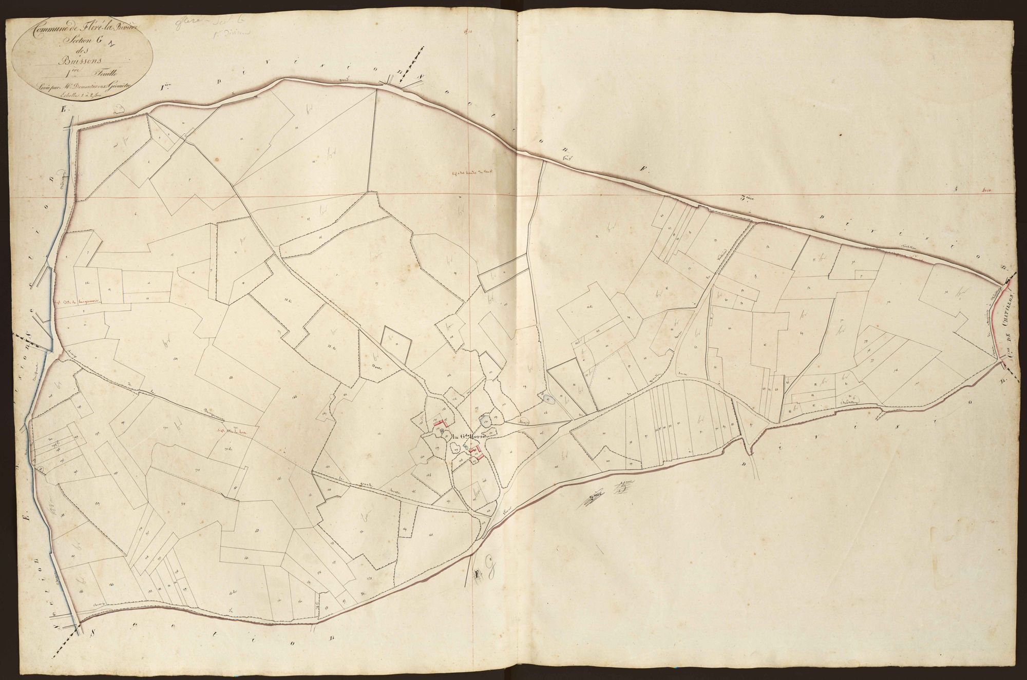 Fléré-la-Rivière - Section G1, dite des Buissons.