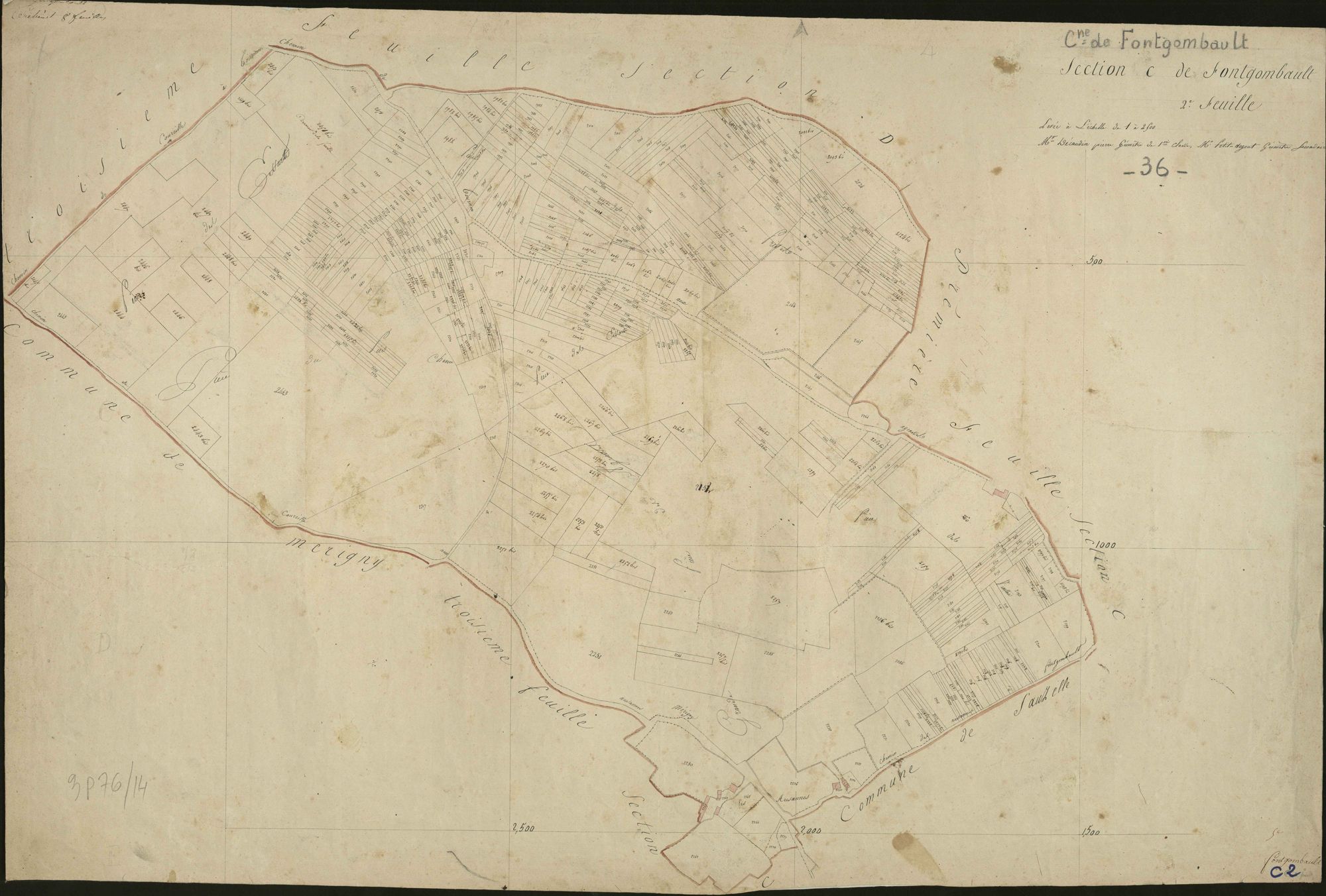 Fontgombault - Section C2, dite de Fontgombault ou de Villebernier.