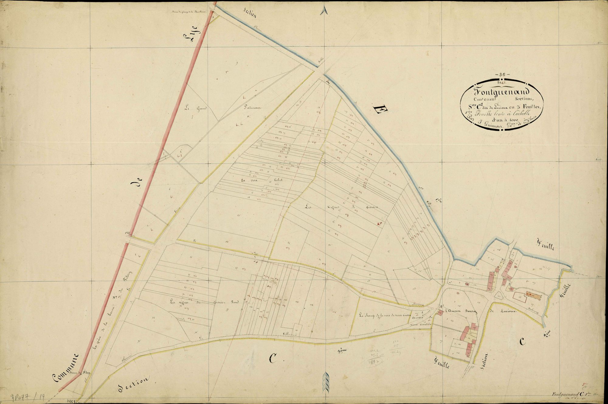 Fontguenand - Section C1, dite de Lucioux.