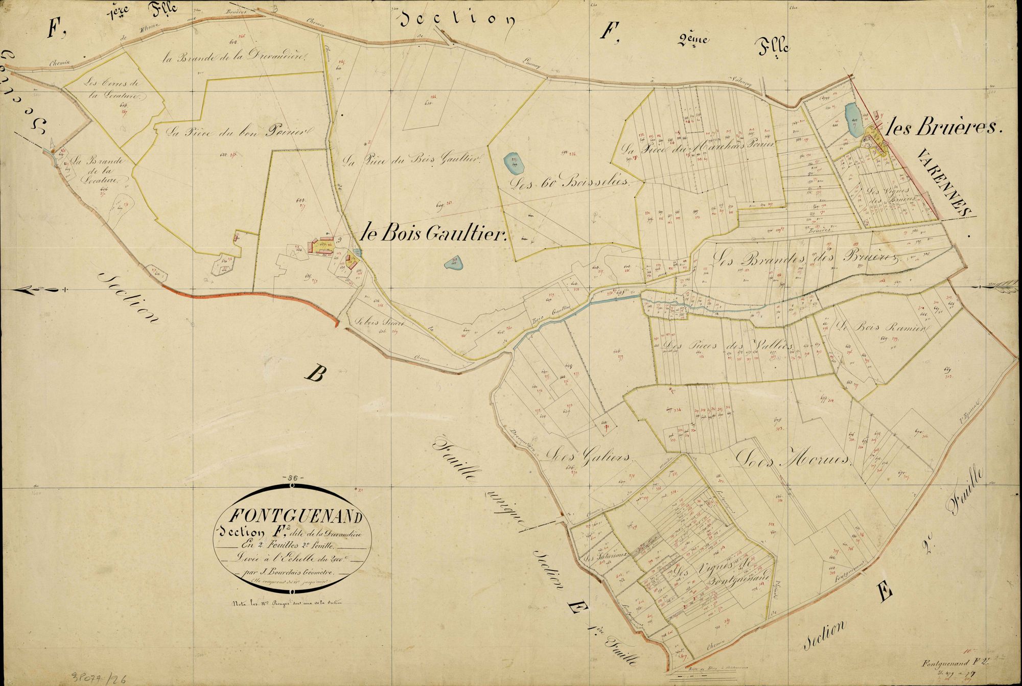 Fontguenand - Section F2, dite de la Drévaudière.