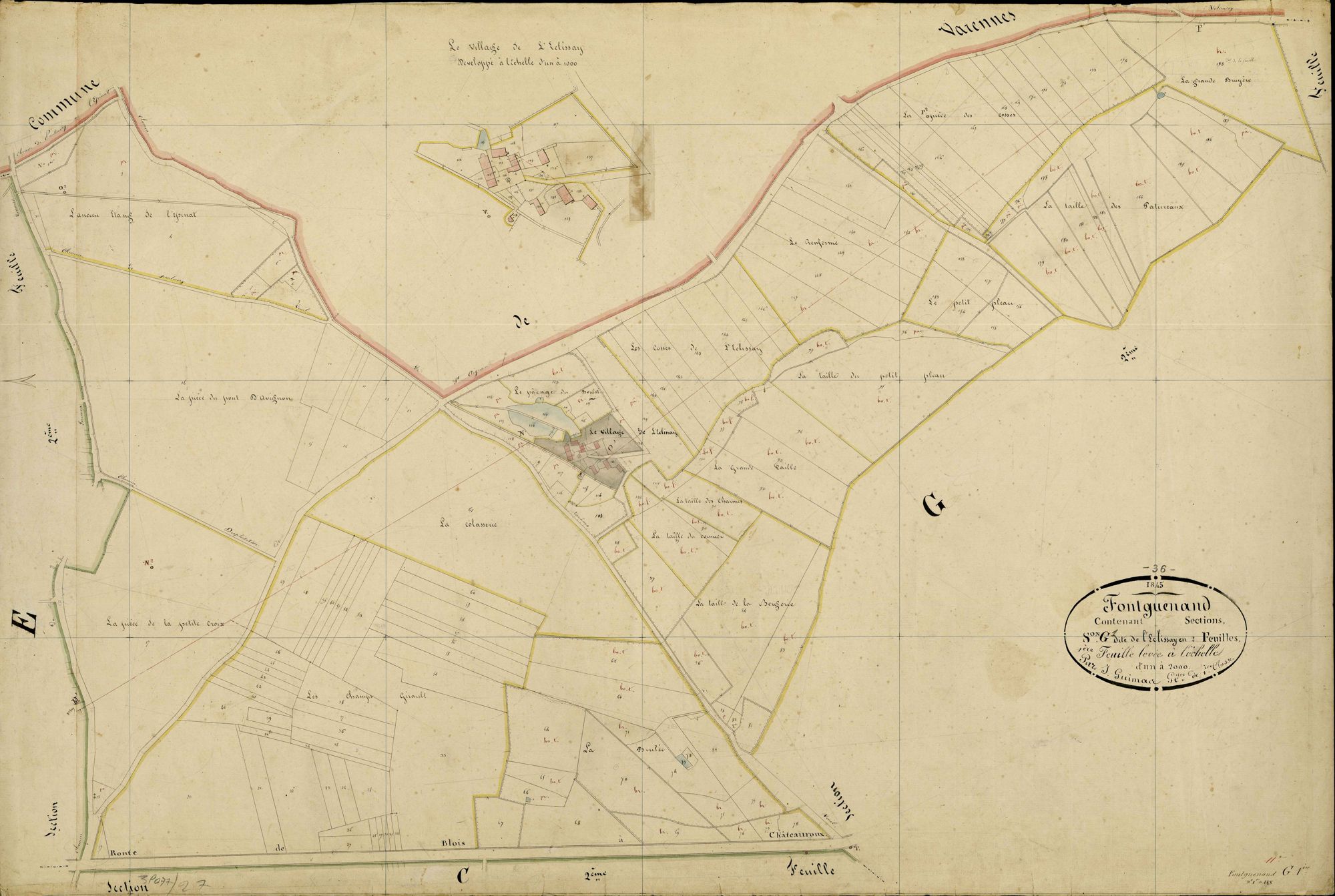 Fontguenand - Section G1, dite d' Eclissay.