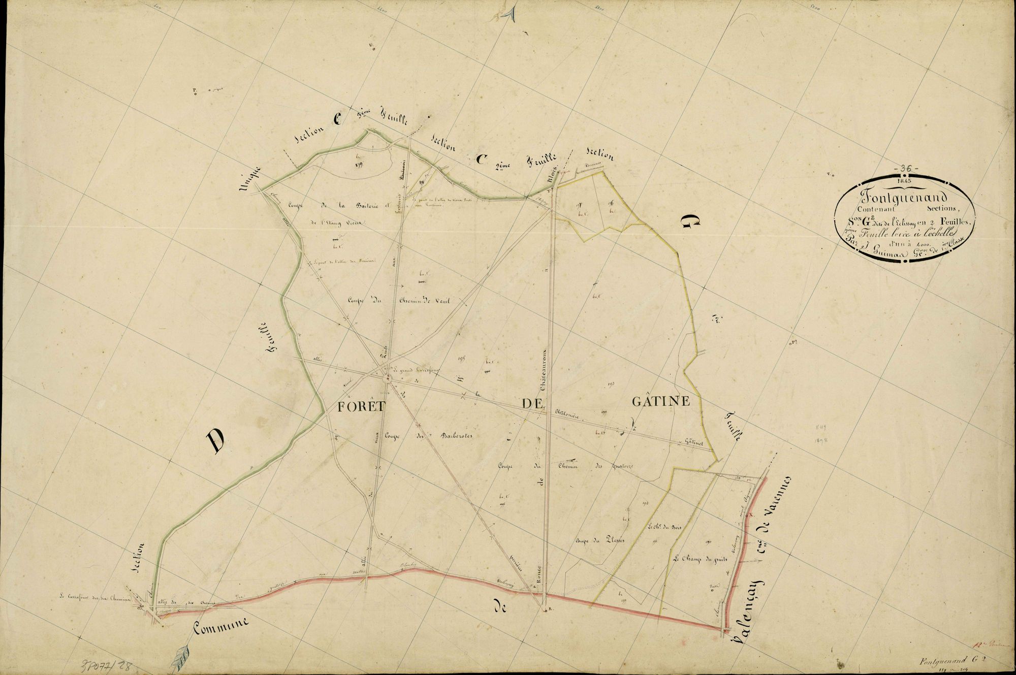 Fontguenand - Section G2, dite d' Eclissay.